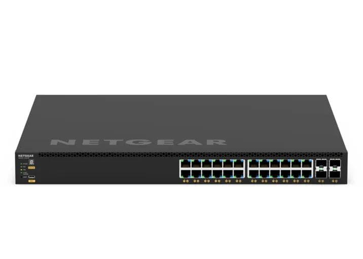 NETGEAR M4350 GSM4328 24x1G PoE+ (648W base, up to 720W) and 4xSFP+ Managed Switch