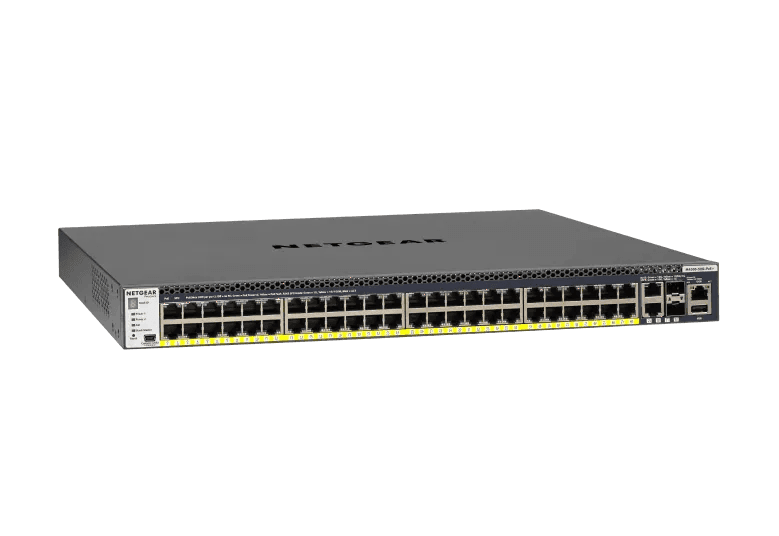 NETGEAR GSM4352PA M4300-52G-PoE+, GSM4352PA, 48x1G PoE+ 480W, 2x10G, 2xSFP+ — manufacturer product-family image