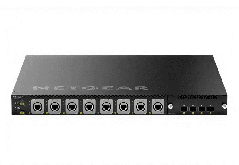 NETGEAR M4350 MSM4320 16x 2.5G PoE++ (530W base, up to 1,130W) incl. 8x Neutrik etherCON and 4x SFP28 25G Managed Switch