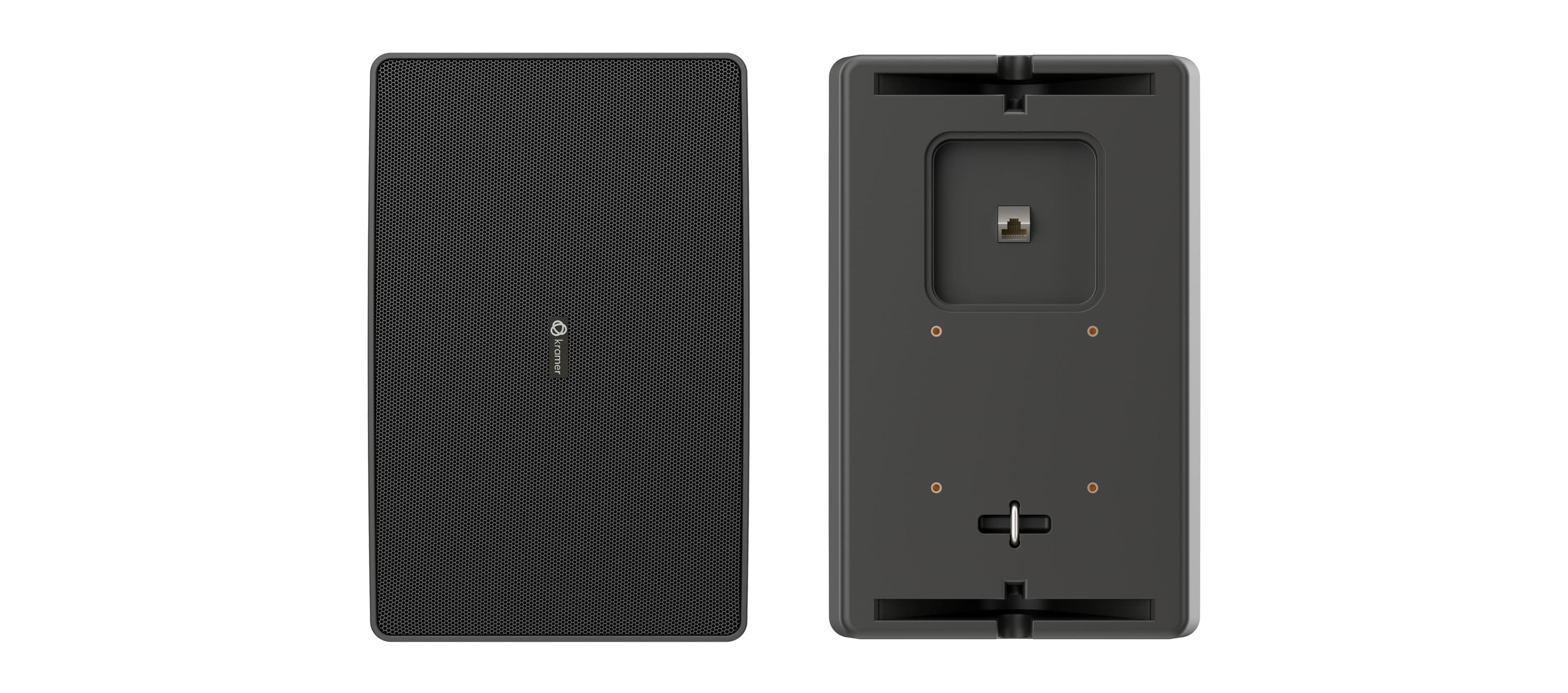 Kramer WM-6D 6.5" two-way wall mounted PoE powered Dante speaker — manufacturer product-family image