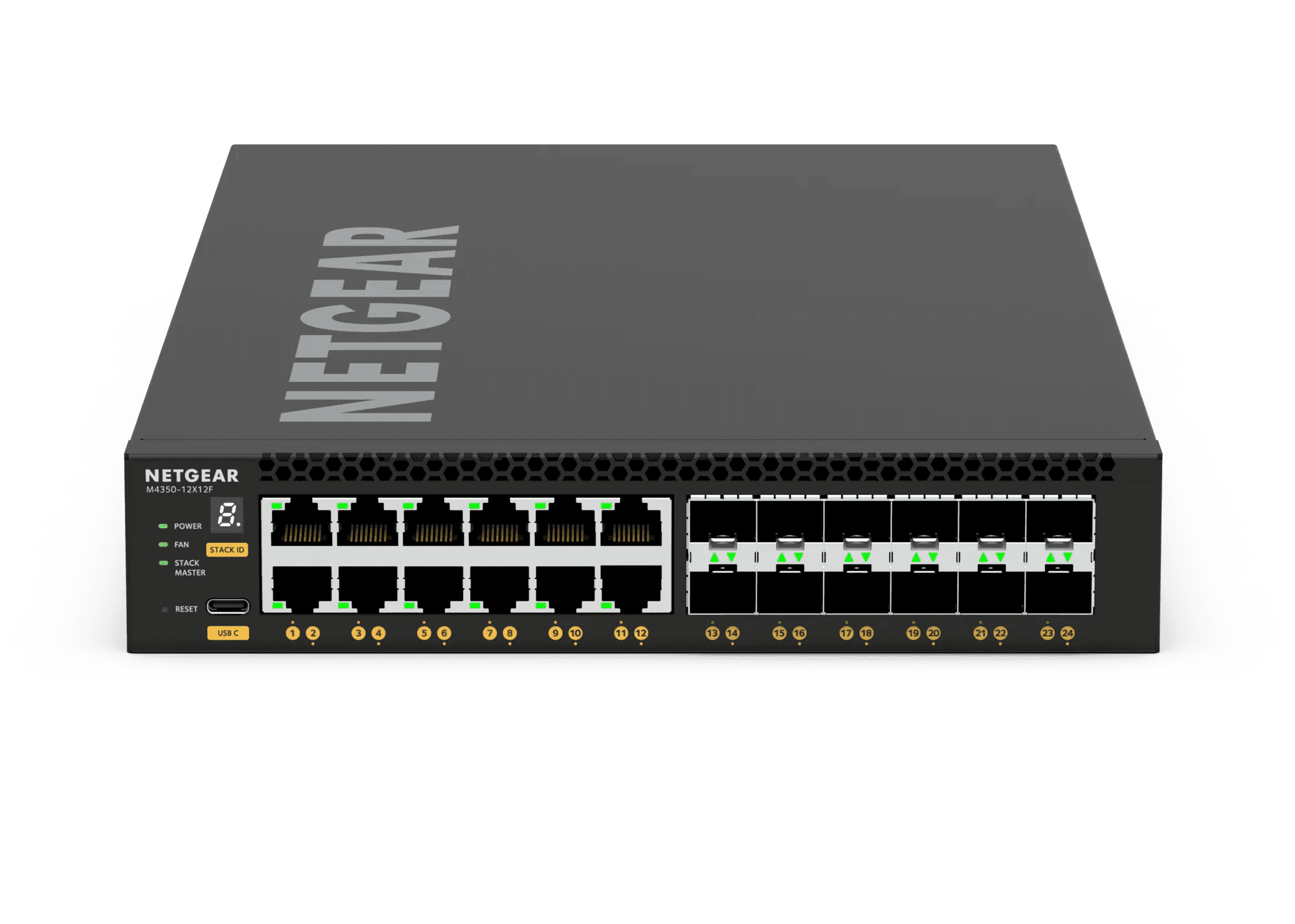 NETGEAR M4350 XSM4324 12x10G/Multi-Gig and 12xSFP+ (XSM4324) Managed Switch