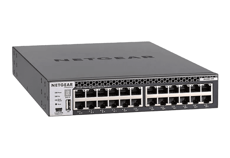 NETGEAR XSM4324CS M4300-24X, XSM4324CS, 24x10G and 4xSFP+