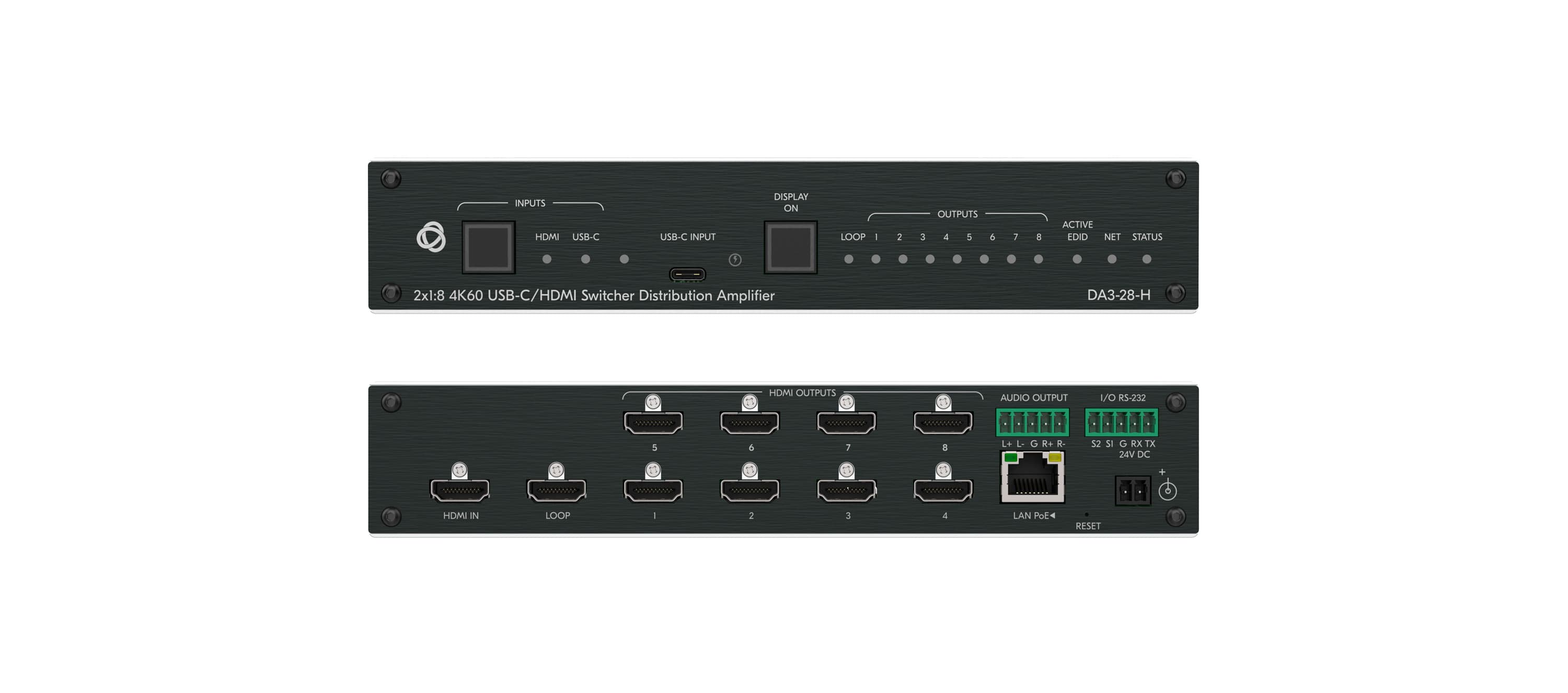 Kramer DA3-28-H 2:8 4K HDR HDMI DA