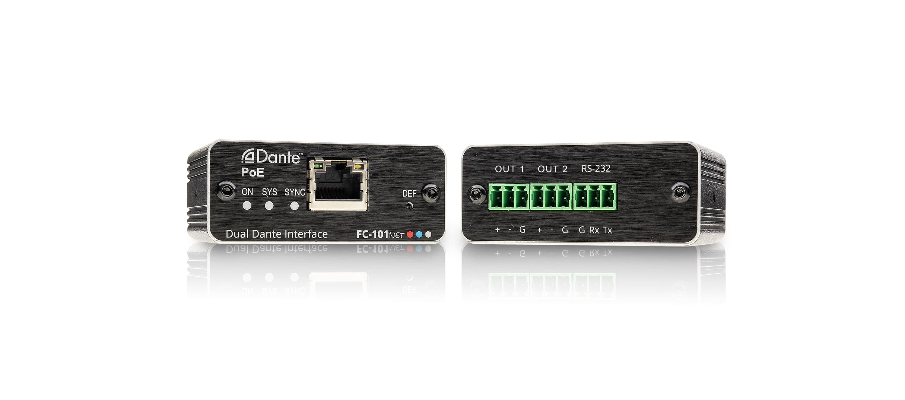 Kramer FC-101Net 2-Channel Dante Decoder & PoE Acceptor