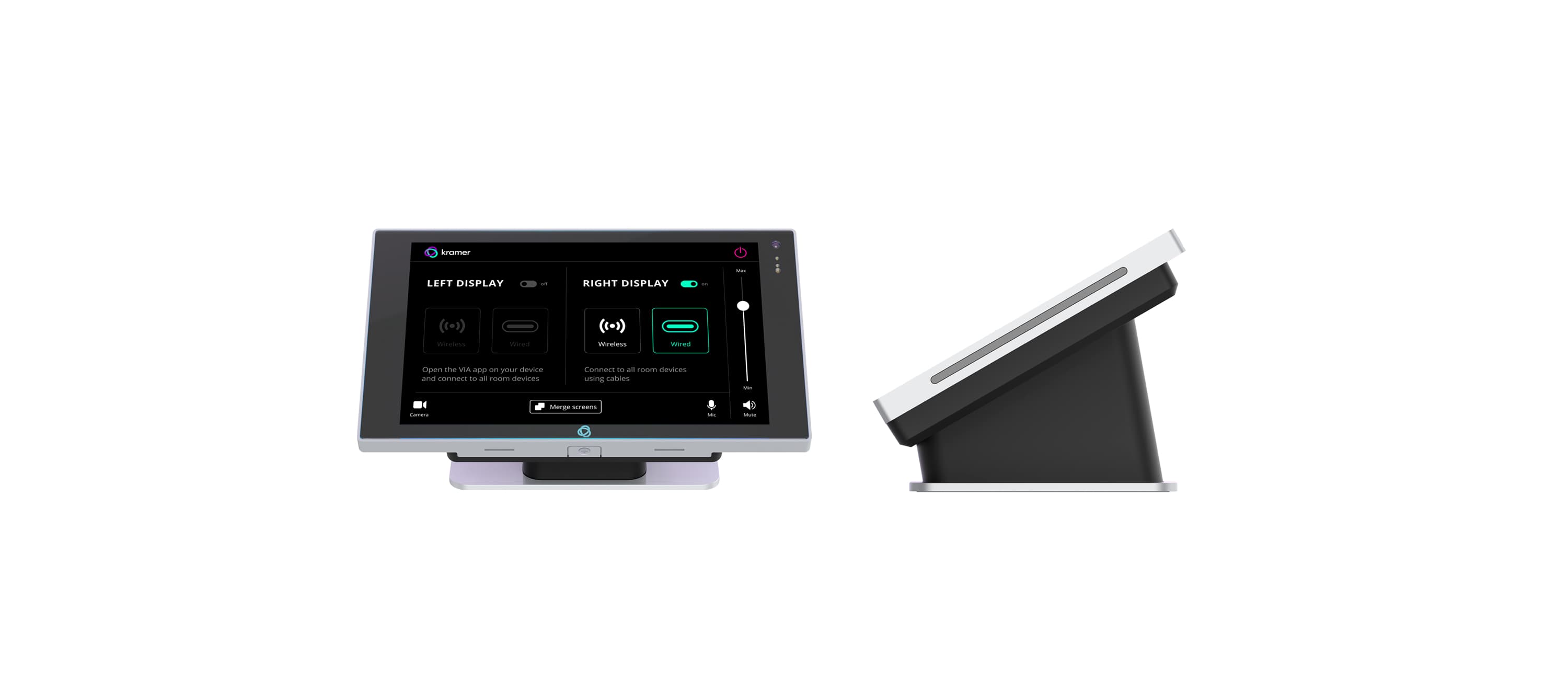 Kramer KT-208 8-Inch Wall & Table Mount PoE Touch Panel