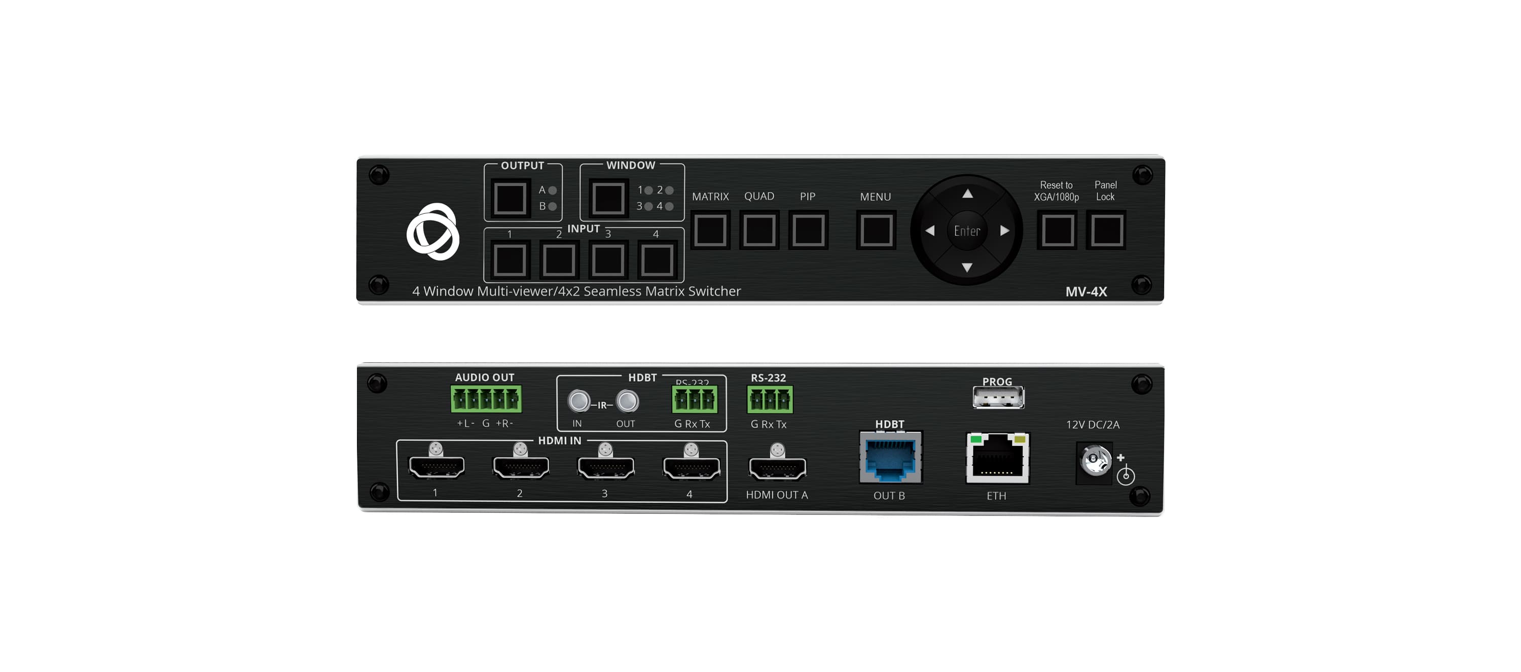 Kramer MV-4X 4 Window Multi-viewer/4x2 Seamless Matrix Switcher