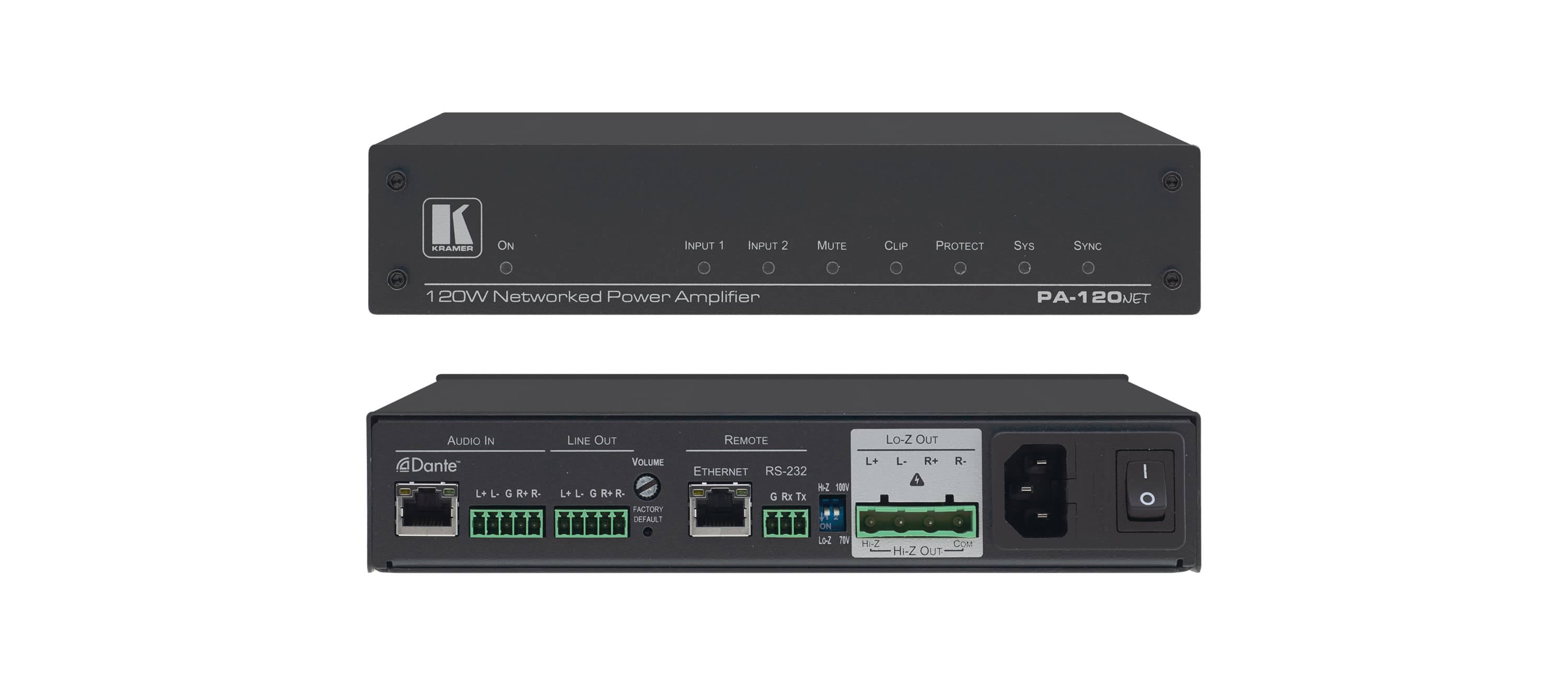 Kramer PA-120Net 120W Networked Power Amplifier