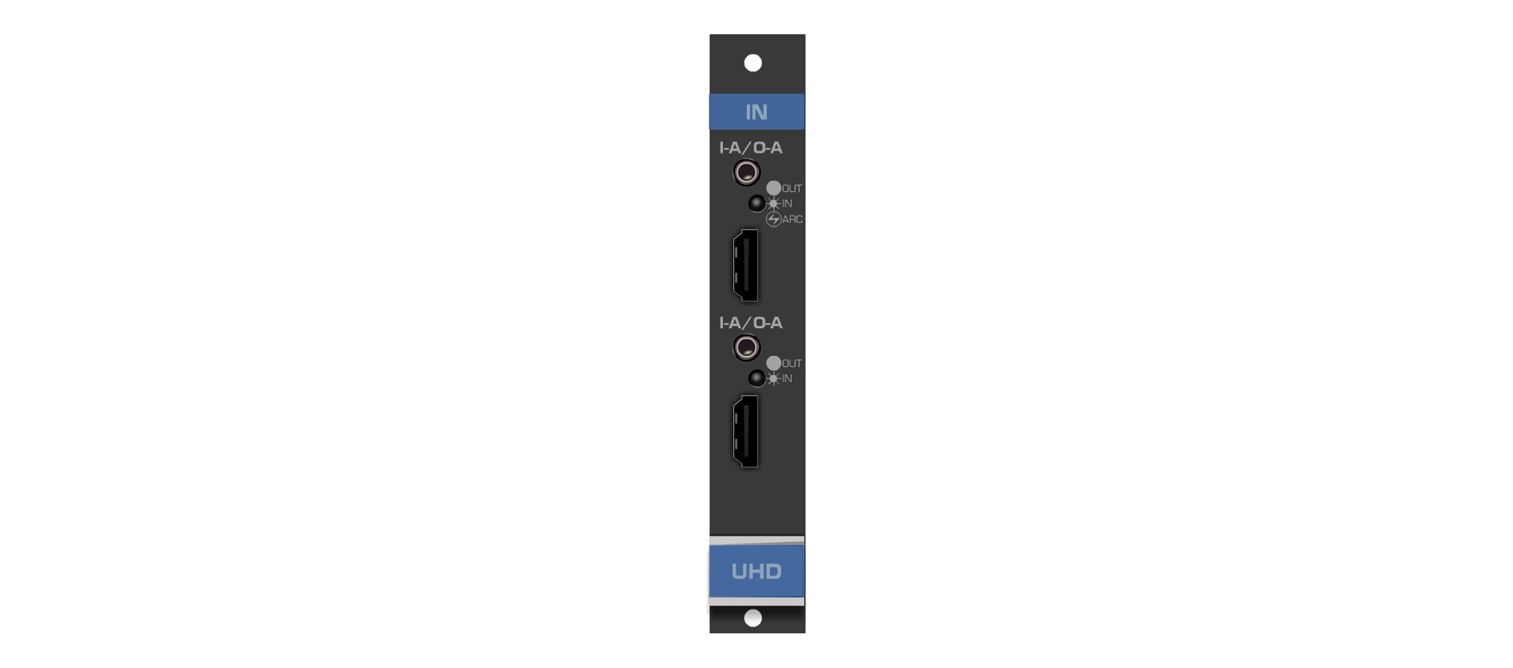 Kramer UHDA-IN2-F16 2-Channel 4K60 4:2:0 HDMI Input Card with Selectable Embedded, De-embedded or ARC Analog Audio