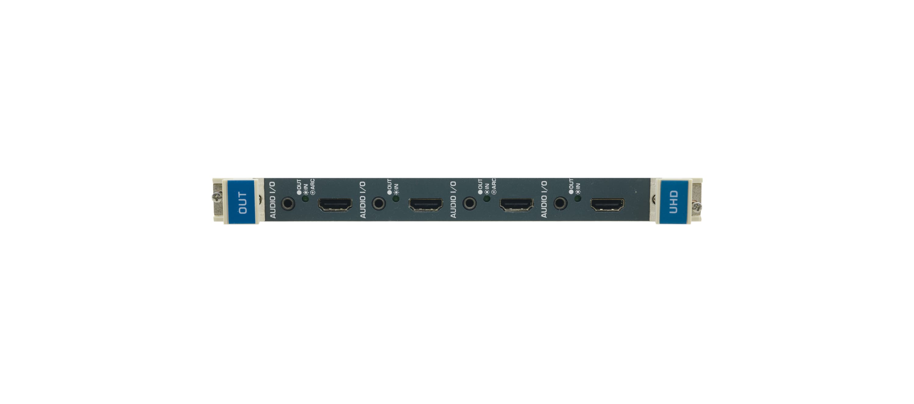 Kramer UHDA-OUT4-F32 4-Channel 4K60 4:2:0 HDMI Output Card with Selectable Embedded, De-embedded or ARC Analog Audio — manufacturer product-family image