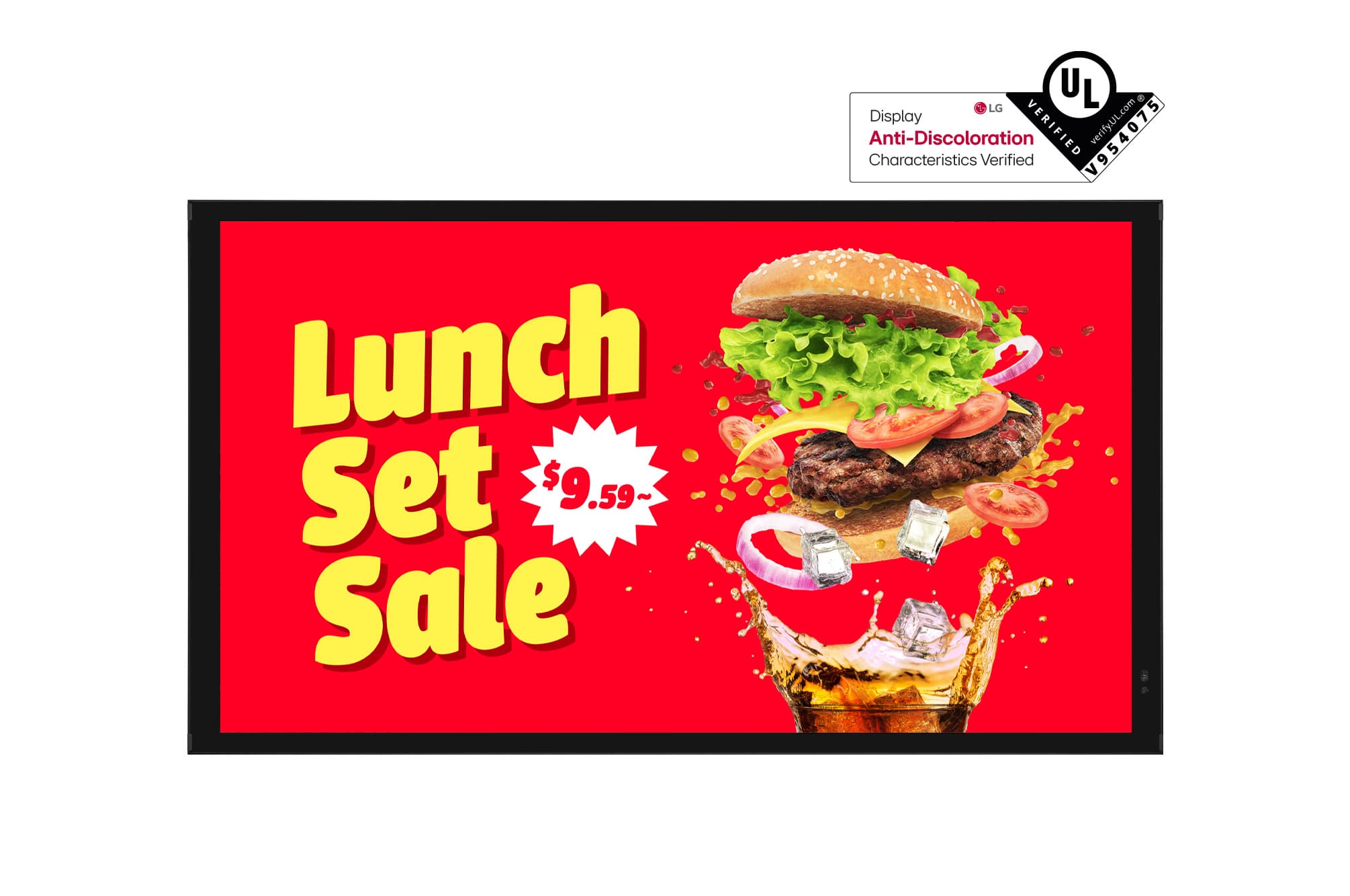 Outdoor Signage XE4P, Front view with infill image — manufacturer product-family image