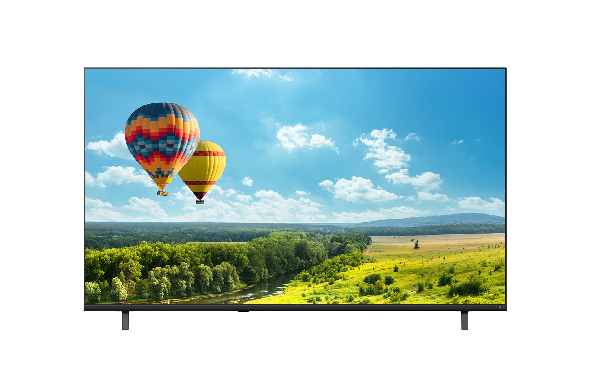 Front view of LG 65 inch 4K UHD Smart TV 65NU85CB with infill image — manufacturer product-family image
