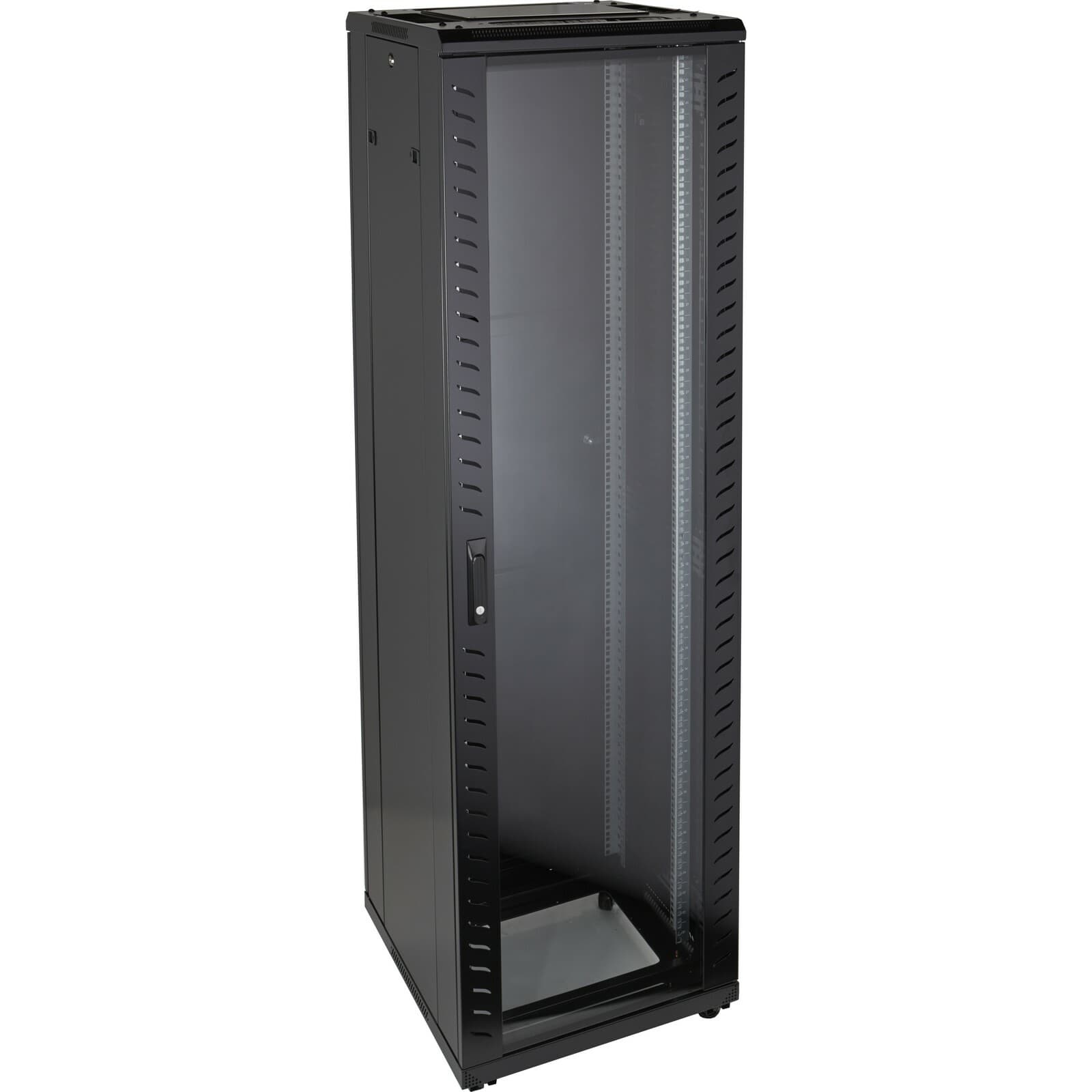 Excel Xelan CR800 42U Rack 800x1000mm Glass (F) Steel (R) B/Panels F/Mgmt Black — manufacturer product-family image