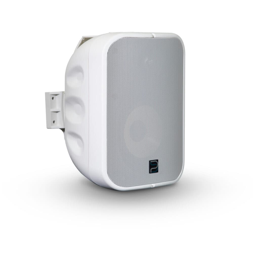 Bluesound Professional BSP500 Network Streaming Speaker, White — three-quarter view
