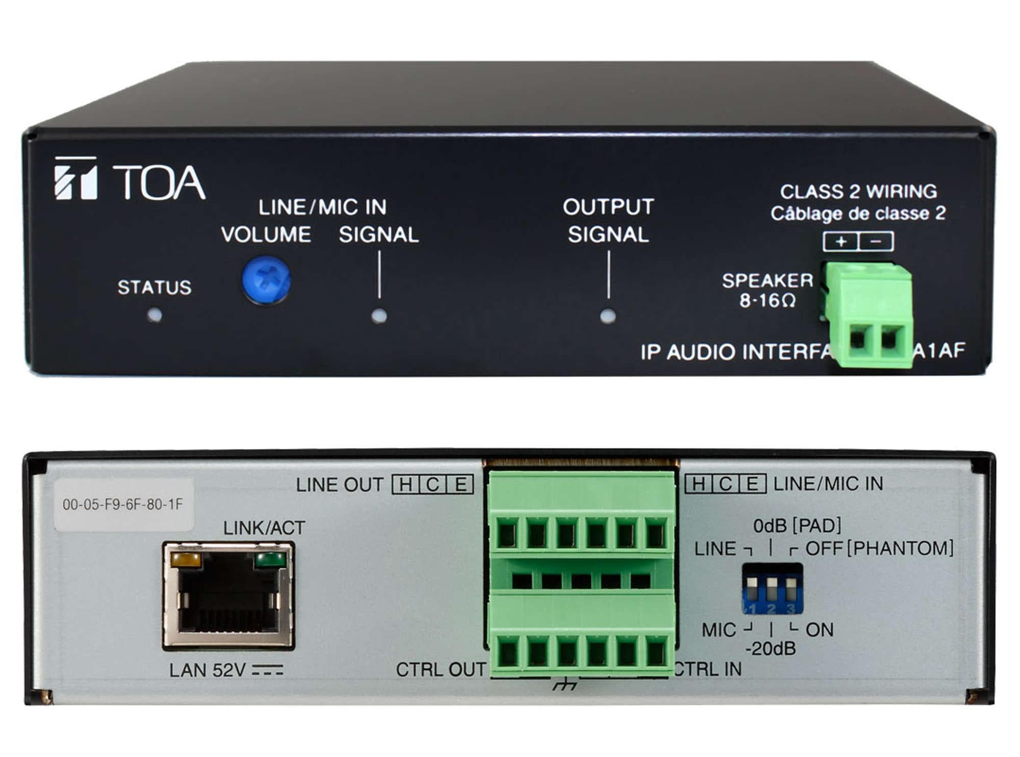 TOA IP-A1AF IP Audio Interface