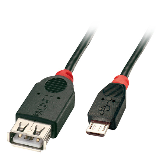Lindy 1m USB 2.0 Type Micro-B to A OTG Cable - TopAV