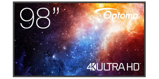 Optoma N3981K Digital signage flat panel 2.49 m (98") LED Wi-Fi 500 cd/m¬? 4K Ultra HD Black Android 11 24/7 - TopAV