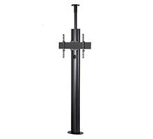 B-Tech MODE-AL - Premium Floor-To-Ceiling Single Screen UC Stand (VESA 600 x 400) - 1.9m Column - TopAV