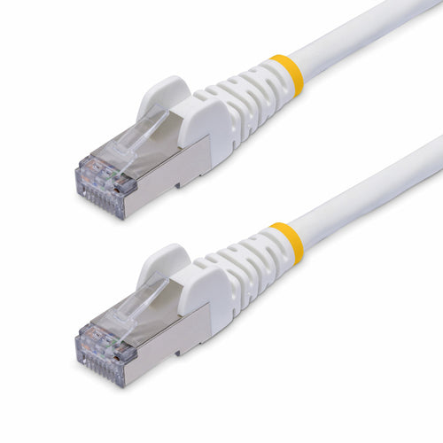 StarTech.com 15m White CAT8 Ethernet Cable, Snagless RJ45, 25G/40G, 2000MHz, 100W PoE++, S/FTP, 26AWG Pure Bare Copper Wire, LSZH, Shielded Network Patch Cord w/Strain Reliefs, Fluke Channel Tested - TopAV