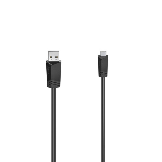 Hama 00200605 USB cable USB 2.0 0.75 m Mini-USB B USB A Black - TopAV