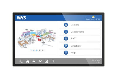 Allsee Technologies AO43H Signage Display Interactive flat panel 109.2 cm (43") LCD Wi-Fi 450 cd/m² Black Touchscreen Built-in processor Android 7.1
