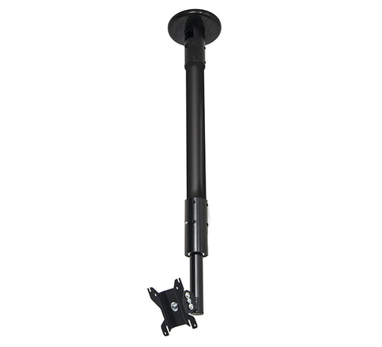 B-Tech Flat Screen Ceiling / Desk Mount with Tilt & Swivel (VESA 100) - 0.5m Ø50mm Pole - TopAV
