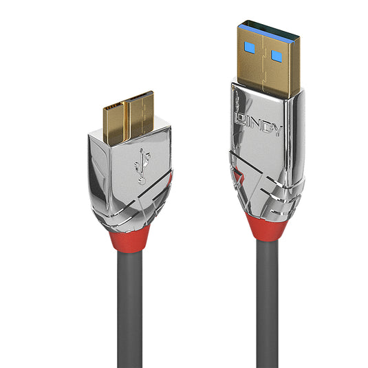 Lindy 2m USB 3.2 Type A to Micro-B Cable, 5Gbps, Cromo Line - TopAV