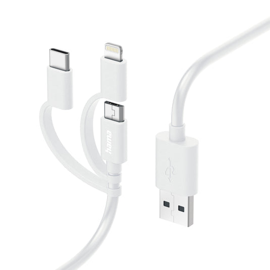 Hama 00201535 USB cable USB 2.0 1 m USB A Micro-USB B White - TopAV