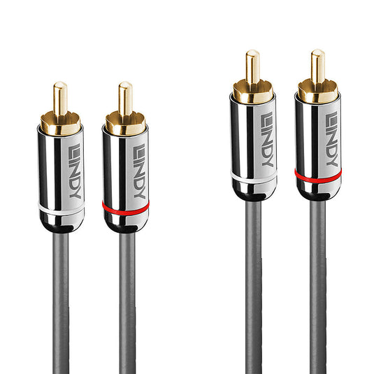 Lindy 1m Dual Phono Audio Cable, Cromo Line - TopAV