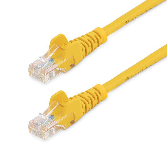 StarTech.com Cat5e Ethernet Patch Cable with Snagless RJ45 Connectors - 0.5 m, Yellow - TopAV
