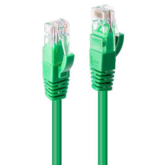 Lindy 1m Cat.6 U/UTP Network Cable, Green - TopAV