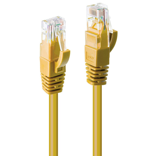 Lindy 3m Cat.6 U/UTP Network Cable, Yellow - TopAV