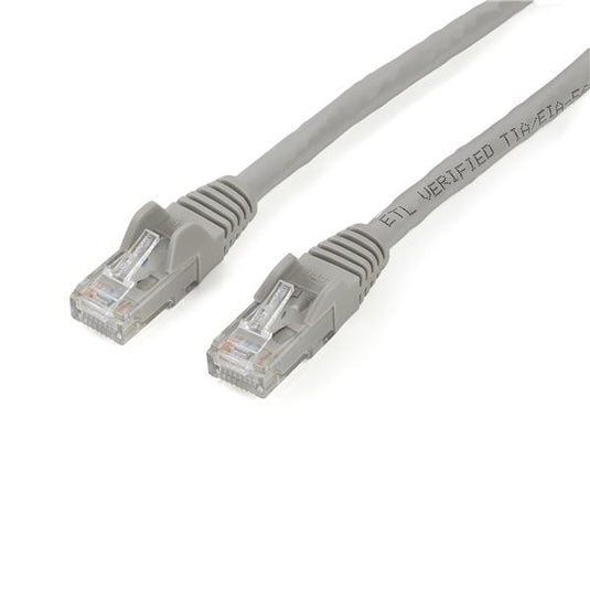 StarTech.com 2m CAT6 Ethernet Cable - Grey CAT 6 Gigabit Ethernet Wire -650MHz 100W PoE RJ45 UTP Network/Patch Cord Snagless w/Strain Relief Fluke Tested/Wiring is UL Certified/TIA - TopAV