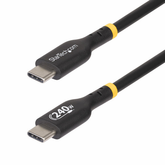 StarTech.com 1m USB-C Charging Cable, USB-IF Certified USB C Cable, 240W PD EPR, USB 2.0 Type-C Laptop Charger Cord, USB-C Data Transfer Cable, TPE Jacket, M/M - TopAV