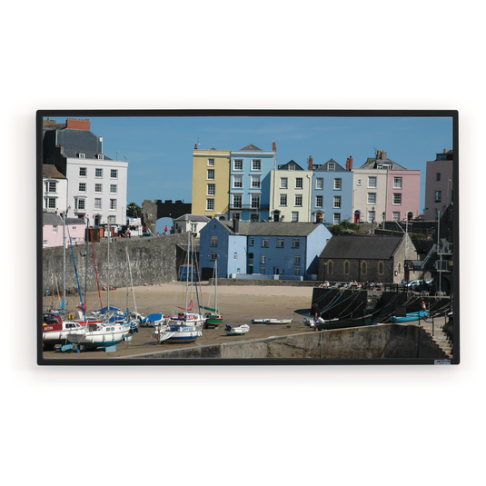 Sapphire 2.6m Fixed Frame Slim Bezel 16:9 Grey Fabric - TopAV