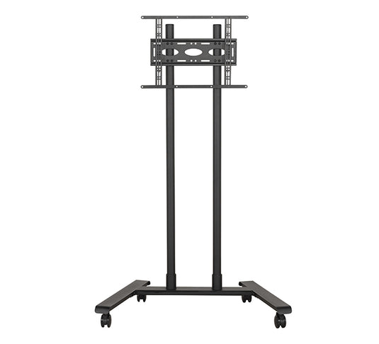 B-Tech Large Universal Flat Screen Trolley / Floor Stand (VESA 600 x 400) - 1.6m ?ò50mm Poles - TopAV