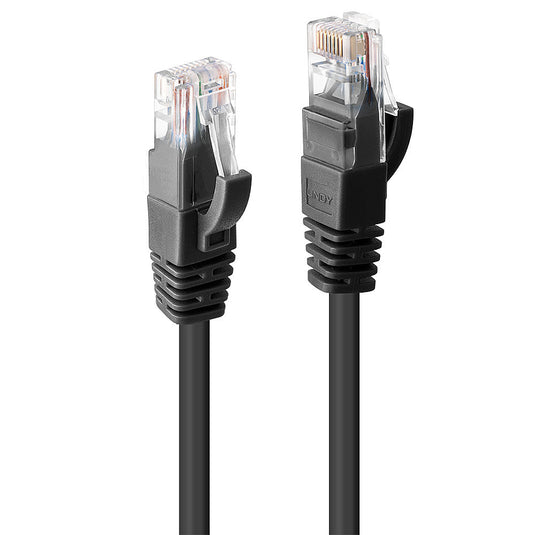 Lindy 3m Cat.6 U/UTP Network Cable, Black - TopAV