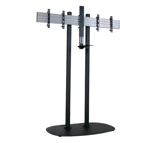 B-Tech Universal Twin Screen VC Stand with Camera Shelf - TopAV