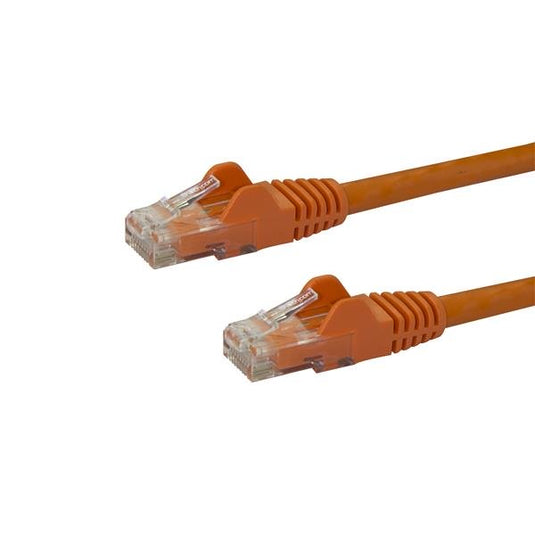 StarTech.com 50cm CAT6 Ethernet Cable - Orange CAT 6 Gigabit Ethernet Wire -650MHz 100W PoE RJ45 UTP Network/Patch Cord Snagless w/Strain Relief Fluke Tested/Wiring is UL Certified/TIA - TopAV