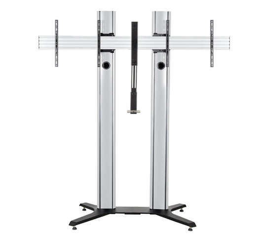 B-Tech MODE-AL - Premium Freestanding Twin Screen VC Stand - (VESA 600 x 400) - 2m - TopAV