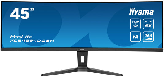 iiyama G-MASTER 45"LCD Curved Bus. UWQHD computer monitor 114.3 cm (45") 5120 x 1440 pixels Dual QHD LED Black - TopAV