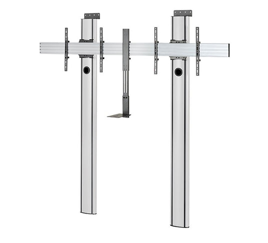 B-Tech MODE-AL - Premium Floor-To-Wall Twin Screen VC Stand - (VESA 600 x 400) - 2m - TopAV