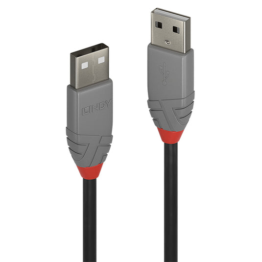 Lindy 3m USB 2.0 Type A to A Cable, Anthra Line - TopAV