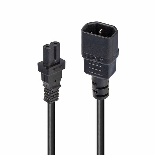 Lindy 1m IEC C14 to IEC C7 (Figure 8) Power Cable - TopAV