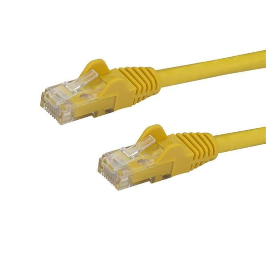 StarTech.com 50cm CAT6 Ethernet Cable - Yellow CAT 6 Gigabit Ethernet Wire -650MHz 100W PoE RJ45 UTP Network/Patch Cord Snagless w/Strain Relief Fluke Tested/Wiring is UL Certified/TIA - TopAV