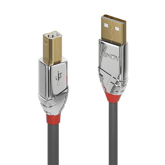 Lindy 5m USB 2.0 Type A to B Cable, Cromo Line - TopAV