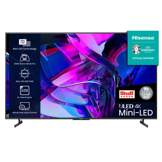 Hisense 100U7KQTUK TV 2.54 m (100") 4K Ultra HD Smart TV Wi-Fi Grey 1000 cd/m² - TopAV