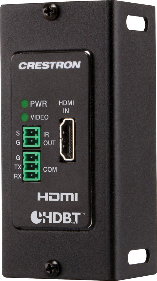Crestron Wall Plate 4K DigitalMedia 8G+® Transmitter 100, Black Textured - DM-TX-4K-100-C-1G-B-T - Opened New in Box