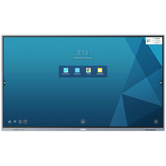Vivitek BK860I Signage Display Digital signage flat panel 2.18 m (86") LED Wi-Fi 450 cd/m² 4K Ultra HD Black, Grey Touchscreen Built-in processor Android 9.0 16/7 - TopAV