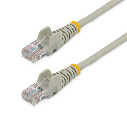 StarTech.com Cat5e Ethernet Patch Cable with Snagless RJ45 Connectors - 0.5 m, Gray - TopAV