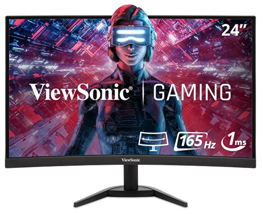 Viewsonic VX Series VX2418C computer monitor 61 cm (24") 1920 x 1080 pixels LCD Black - TopAV